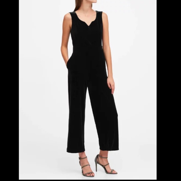 Banana Republic Velvet Jumpsuit - Picture 1 of 4